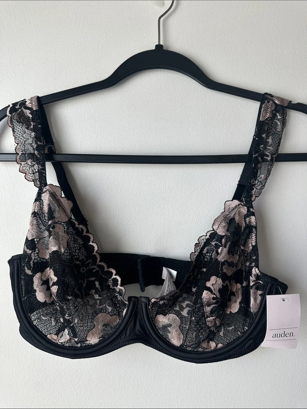 NWT Auden Unlined, Underwire Lace Bra Size Medium - Picture 1 of 5